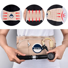 Load image into Gallery viewer, BackBelt Traction & Decompression therapy belt - Brace Support Care Relief Waist Backache Heat Pain Massager Bone Health Care