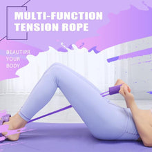 Load image into Gallery viewer, Fit: 4-Tube Pedal Fitness Rope for Woman &amp; Men - Fitness Gum 4 Tube Resistance Bands Latex Pedal Exerciser Sit-up Pull Rope Expander Elastic Bands Yoga equipment Pilates Workout
