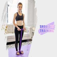 Load image into Gallery viewer, Fit: 4-Tube Pedal Fitness Rope for Woman &amp; Men - Fitness Gum 4 Tube Resistance Bands Latex Pedal Exerciser Sit-up Pull Rope Expander Elastic Bands Yoga equipment Pilates Workout
